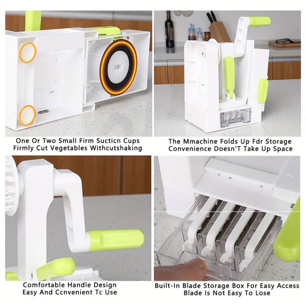 Spiralizer Vegetable Noodle - Espiralizador de Vegetais com 4 Lâminas,