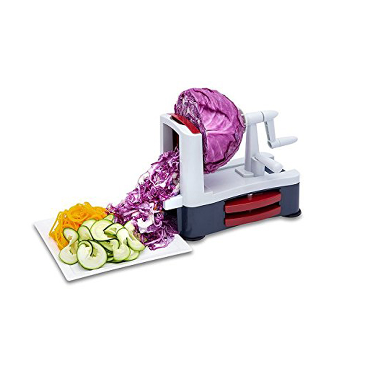 Spiralizer Vegetable Noodle - Moedor de fatiador de três lâminas
