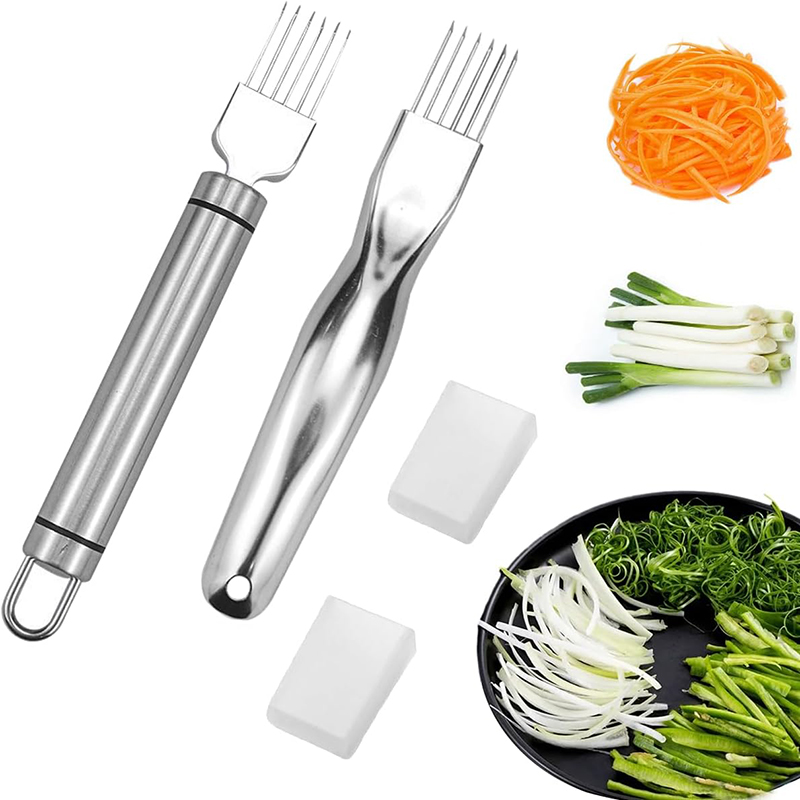 Kitchen Gadgets Green - Aço inoxidável picado cebola verde faca