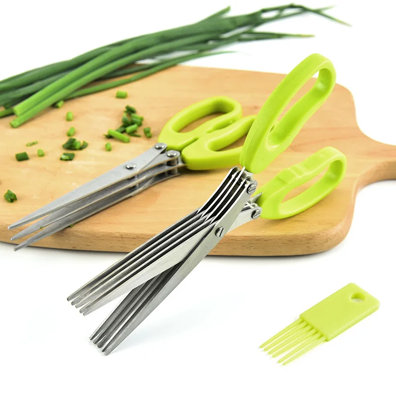 Kitchen Gadgets Green - Tesoura de cozinha multifuncional de aço