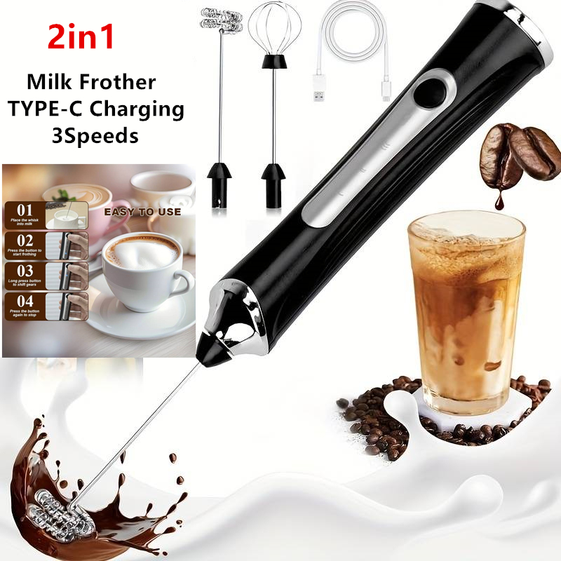 Milk Frother - Espumador de leite elétrico sem fio