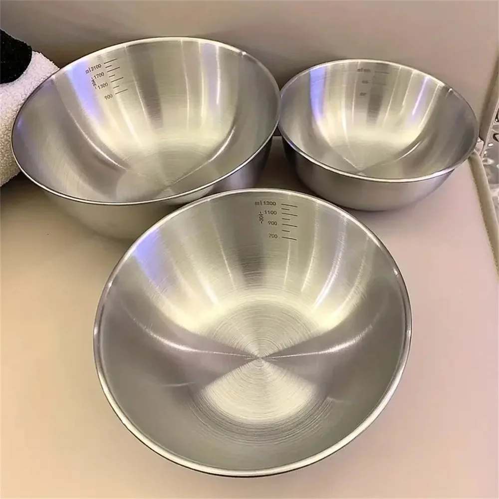 Kitchen Gadgets Organizer - Conjunto de Tigelas de Aço Inoxidável