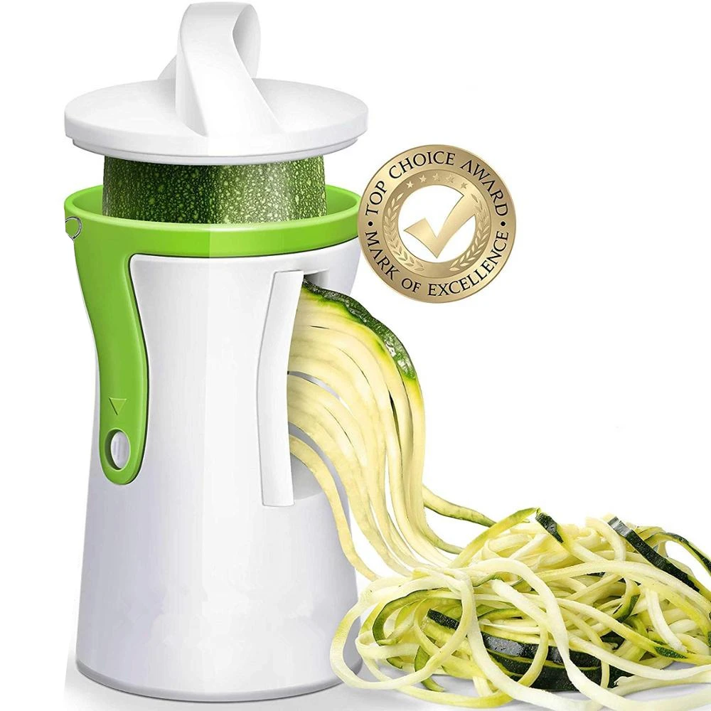 Spiralizer Vegetable Noodle - Vegetais pesados Spiralizer Slicer, lâminas portáteis,