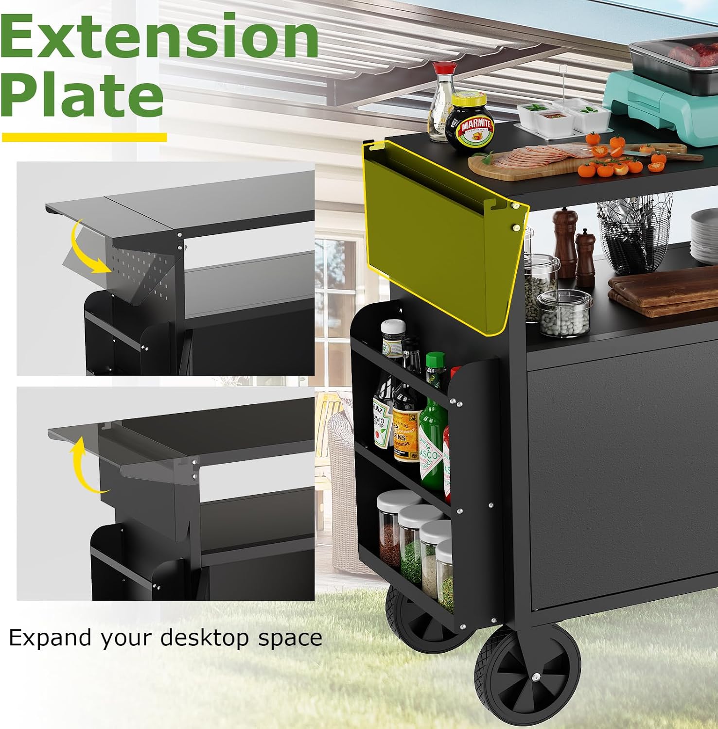 Carrinho de Churrasco para Ext - Kitchen Gadgets Organizer avaliação e preço