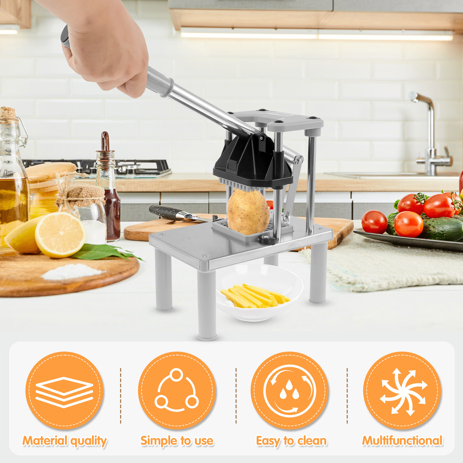 Picador comercial de frutas e  - Kitchen Gadgets Vegetable Chopper avaliação e preço