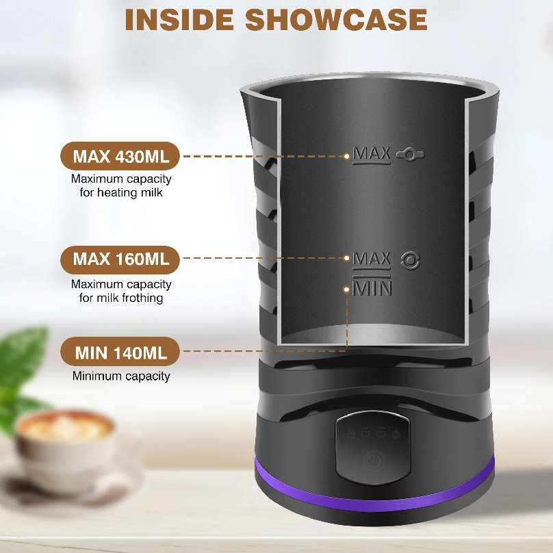 Espumador e Vaporizador Elétri - Milk Frother avaliação e preço